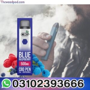 Blue Raspberry CBD Vape Pen 500MG in Pakistan – 800 Puffs