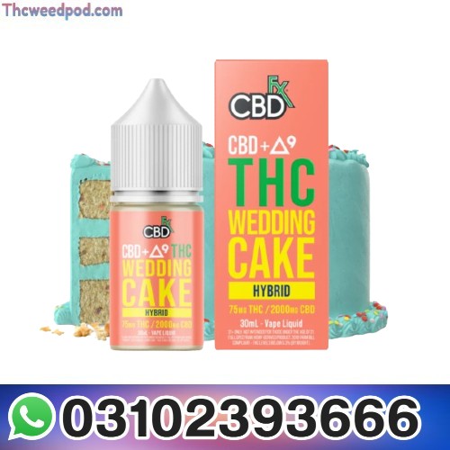 Delta-9 THC Vape Juice: Wedding Cake - Hybrid