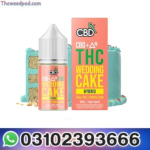 CBD + Delta-9 THC Vape Juice: Wedding Cake - Hybrid