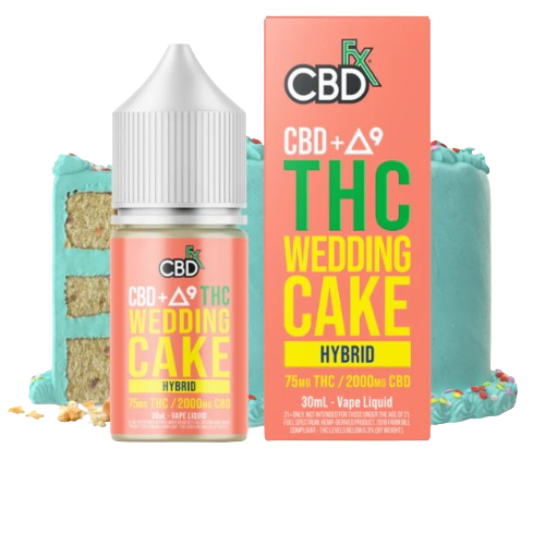 Delta-9 THC Vape Juice: Wedding Cake - Hybrid