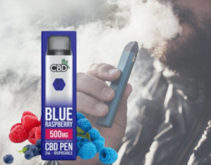 Blue Raspberry CBD Vape Pen 500MG in Pakistan – 800 Puffs