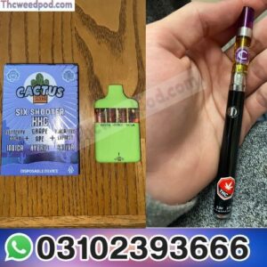 Cactus Labs | Disposable Vape 3 Flavors in 1 | Six Shooter | HHC | 6 grams