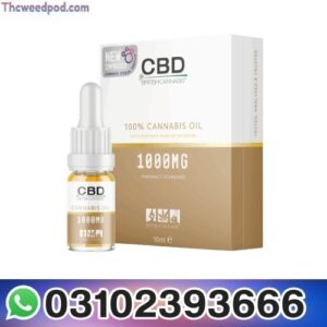 Refined 100% Cannabis Oil (10ml CBD Oral Dropper) – 1000mg