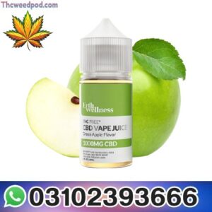 Erth Hemp CBD Vape Juice Green Apple 1000mg 30ml