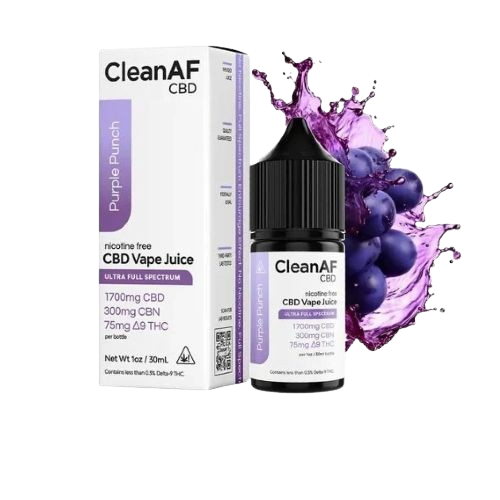 Purple Punch Clean AF CBD THC Vape Juice Price In Pakistan