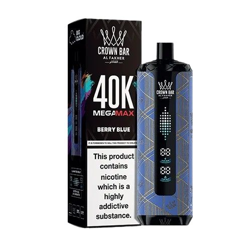 AL FAKHER CROWN BAR MEGA MAX BERRY BLUE ICE 40000 PUFFS