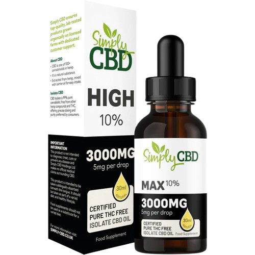 Pure CBD Isolate Oil THC Free - from 1.7% Strength (30ml)
