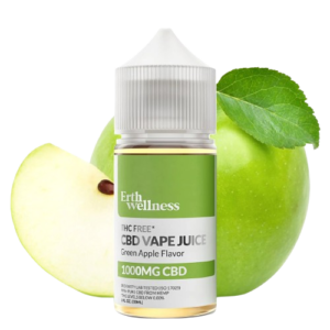 Erth Hemp CBD Vape Juice Green Apple 1000mg 30ml
