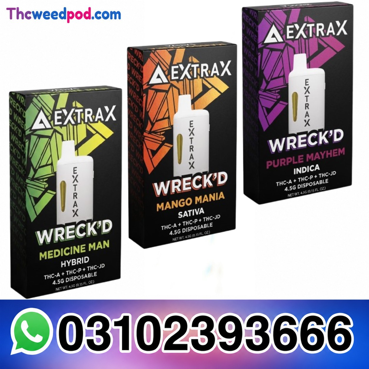 Extrax Wreck’d THCA Disposable